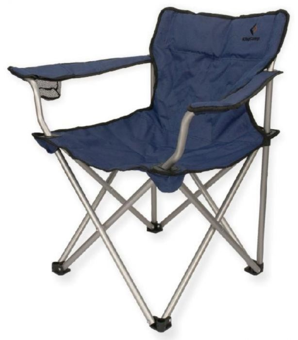 KING CAMP CHAIR WITH ARMRESTS KC3803 navy TOURISM \ CAMPING FURNITURE